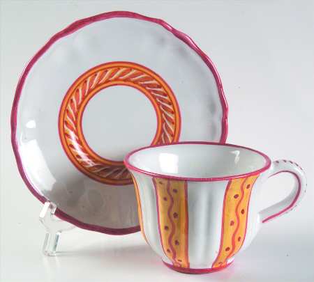 Cordone Flat Cup & Saucer Set