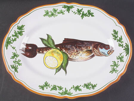 Fish (Fish with Lemons) by Deruta (Italy)