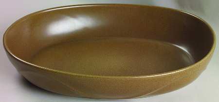 Origami Sandstone 12'' Oval Baker