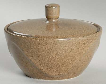 Origami Sandstone Sugar Bowl & Lid