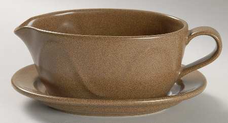 Origami Sandstone Gravy Boat & Underplate