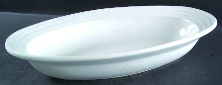 Centry White 16" Oval Baker