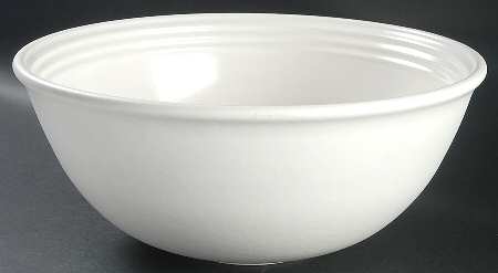 Centry White 13" Large Salad Serving Bowl