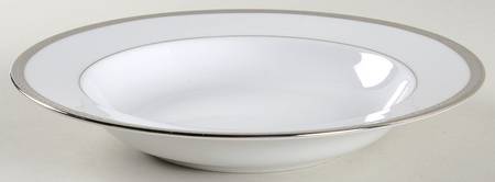 Laurel Platinum Rim Soup Bowl