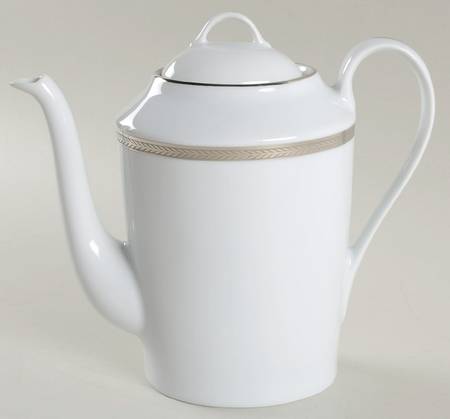 Laurel Platinum Coffee Pot & Lid