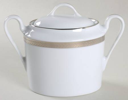 Laurel Platinum Sugar Bowl & Lid