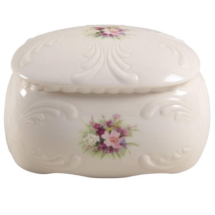 Flora Jewelry Box & Lid