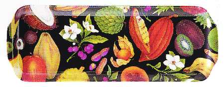 Tropical Fruits Rectangular Tray