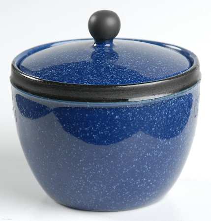 Arento Blue Sugar Bowl & Lid