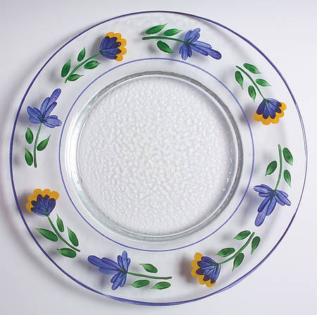 San Nicolo 13" Round Glass Plate