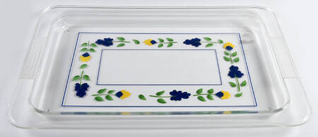 San Nicolo 19" Acrylic Rectangular Tray