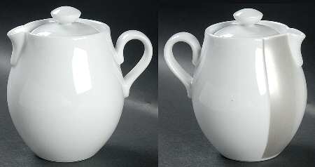 Linea Wedge (Gray Wedge) Creamer & Lid