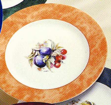 Scala Fruits Peach Salad/Dessert Plate