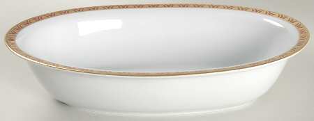 Rizieres Rouge 10" Oval Vegetable Bowl