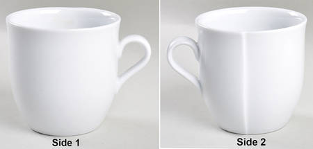 Linea White (1 Rib) Mug