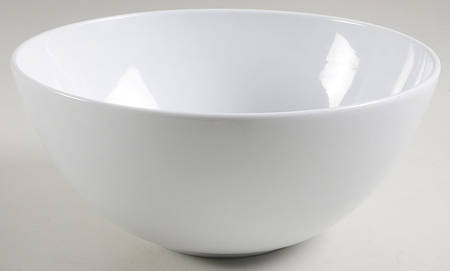 Linea White (1 Rib) 10" Round Vegetable Bowl