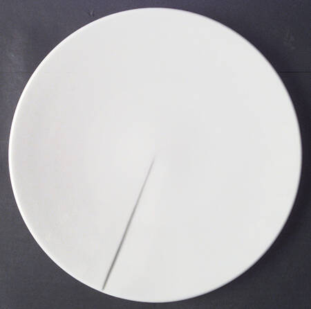 Linea White (1 Rib) Dinner Plate