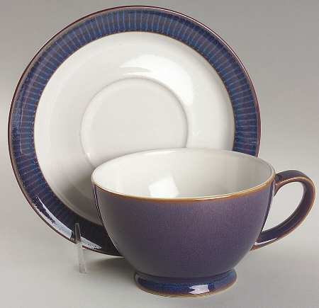 Storm Breakfast Cup & Saucer Set by Denby-Langley