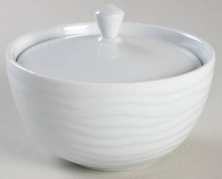 Glace White Sugar Bowl & Lid