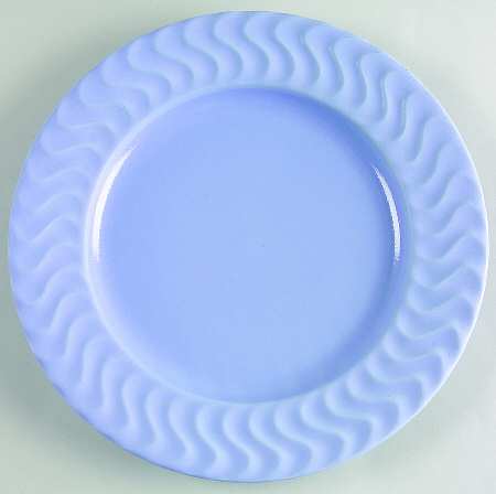 Tsunami Blue Salad Plate
