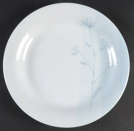 Blue Flora Salad Plate