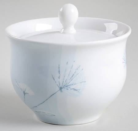 Blue Flora Sugar Bowl & Lid