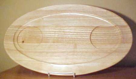 Berries Oval Wood Hostess Tray