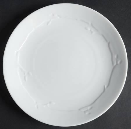 Wild Willow White Salad Plate