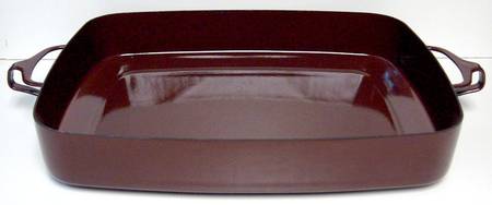Kobenstyle Brown 14" Metal Rectangular Baker