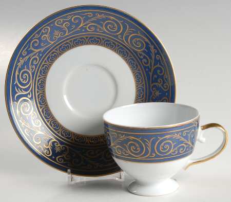 France Flat Cup & Saucer Set