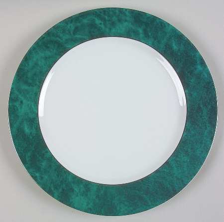 Indienne Vert Service Plate (Charger)