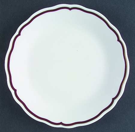 Dome Maroon Bread & Butter Plate