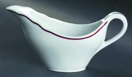 Dome Maroon Gravy Boat