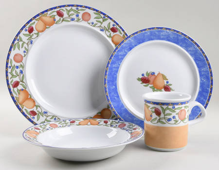 Fiance Fruits 4 Piece Place Setting