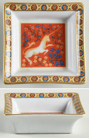 Dame A La Licorne 3" Square Tray