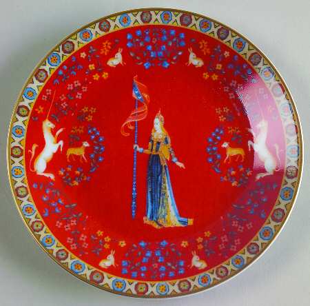 Dame A La Licorne Canape Plate