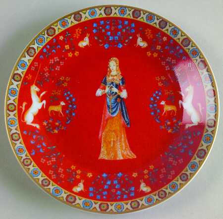 Dame A La Licorne Canape Plate