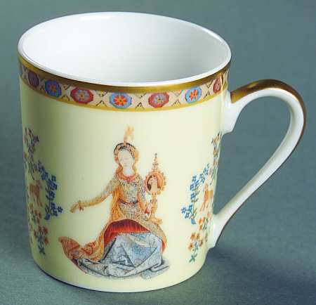 Dame A La Licorne Flat Demitasse Cup