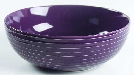 Arelli Plum 9" Round Vegetable Bowl