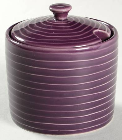 Arelli Plum Sugar Bowl & Lid