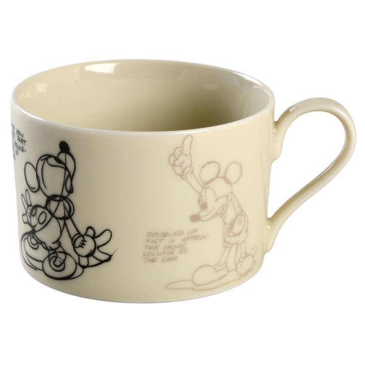 Mickey Mouse Sketch Flat Cup