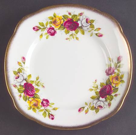 English Garden (Amber Shape) Square Bread & Butter Plate