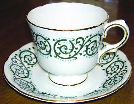 Sherwood Footed Cup & Saucer Set