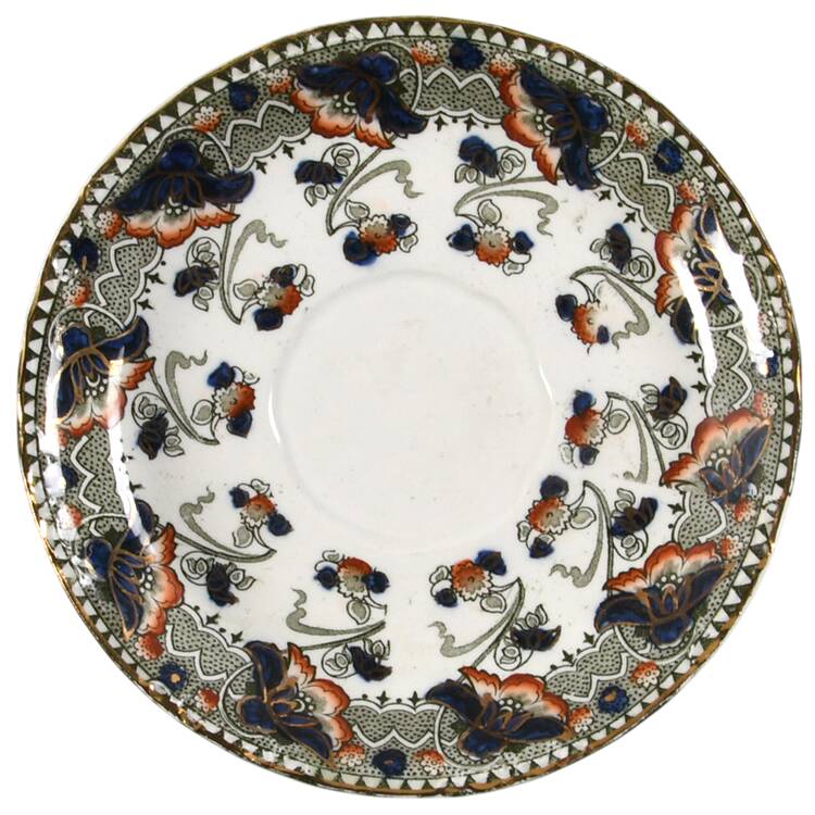 Perfecto Green Multicolor Saucer by Dunn Bennett