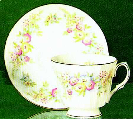 Petite Pastels Footed Cup & Saucer Set