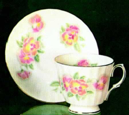 Coronet Footed Cup & Saucer Set