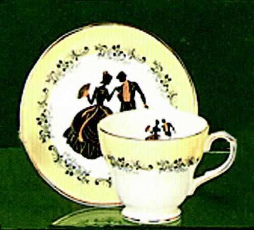 Regency Footed Cup & Saucer Set