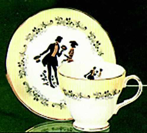 Regency Footed Cup & Saucer Set