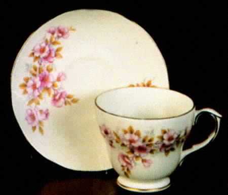 Tiffany Footed Cup & Saucer Set
