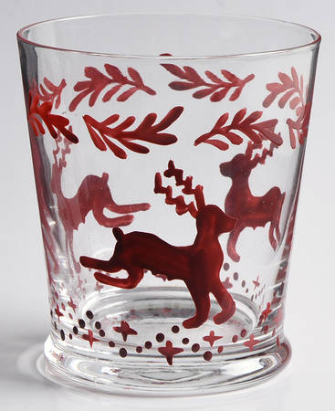 Nordic Knits Red 12 Oz Glassware Double Old Fashioned by Dansk